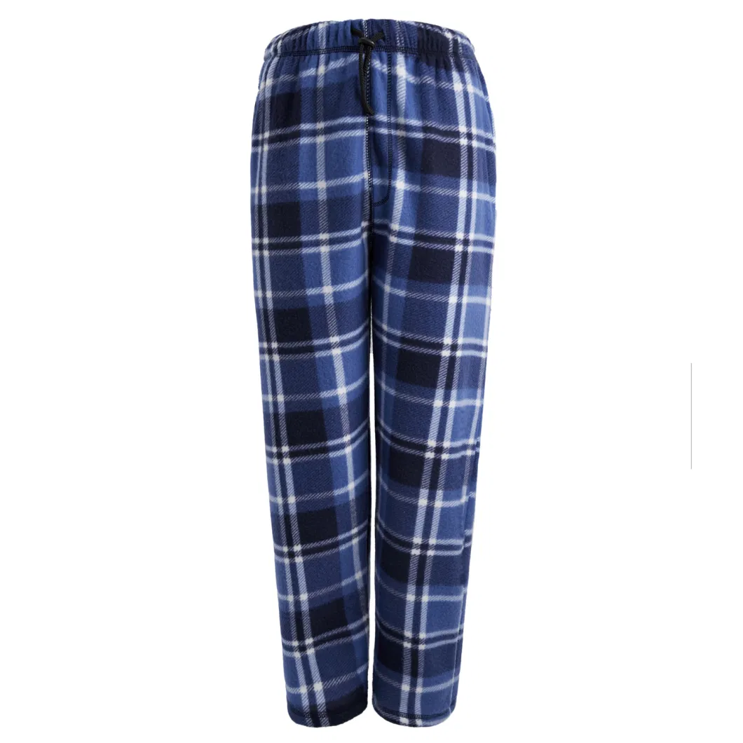 Knitting Plaid Sleepwear Wholesale OEM Custom Pants Mens Pyjama Pants