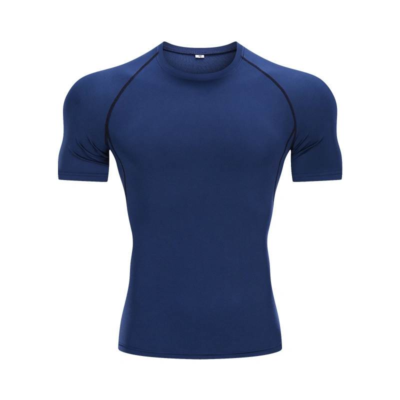 Short-Sleeve Quick-Drying Running Training Men Breathable Elastic Gym Wear Sports Wear T-Shirt