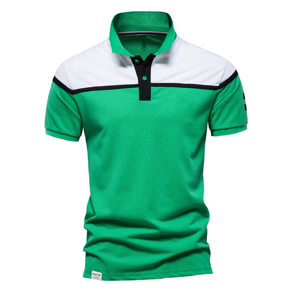 Staff Uniform Polo Shirt Cotton Pique Long Full Sleeve Uniform Polo T Shirt for Men