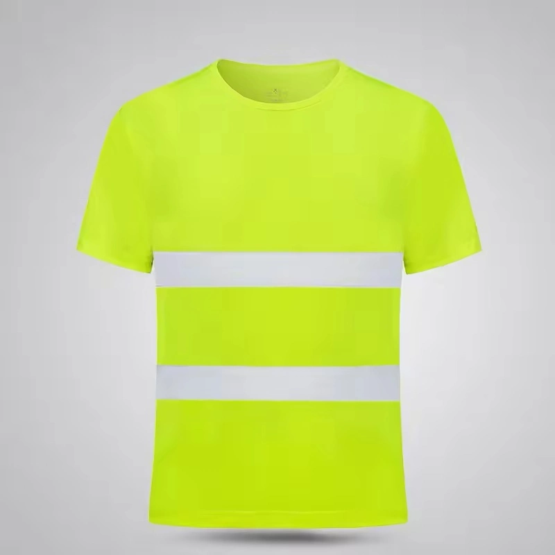 Dry Fit Short Bright Men Workwear Long Sleeve Work T-Shirt Safety Reflective