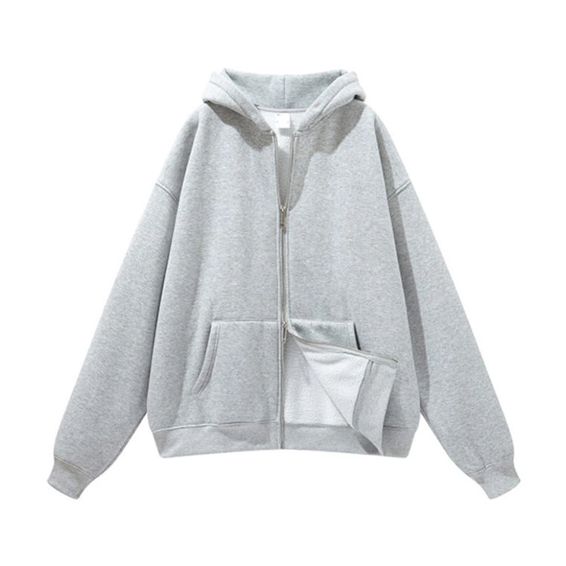 Wholesale Zipper Blank Hoodies Cardigan