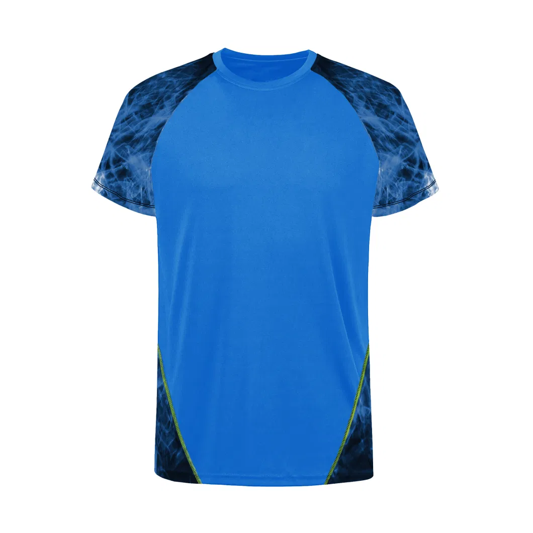 Wholesale Sport Running Printing Round Neck Short Sleeve Adult Sportswear Men&prime; S T-Shirt