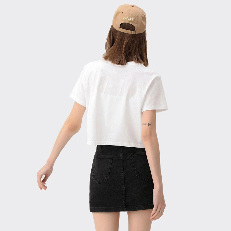 Custom Women&prime;s T Shirt Blank T-Shirts Round Neck Custom T Shirt