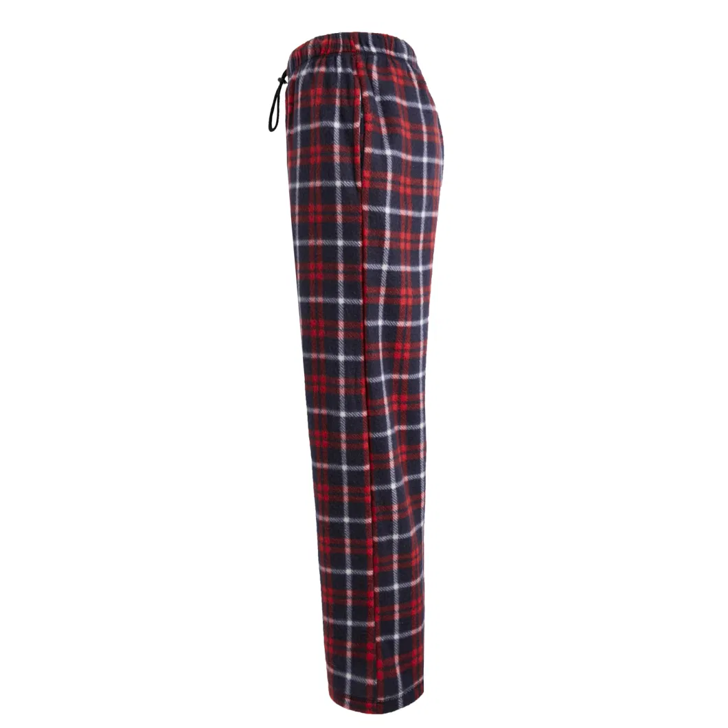 Knitting Plaid Sleepwear Wholesale OEM Custom Pants Mens Pyjama Pants