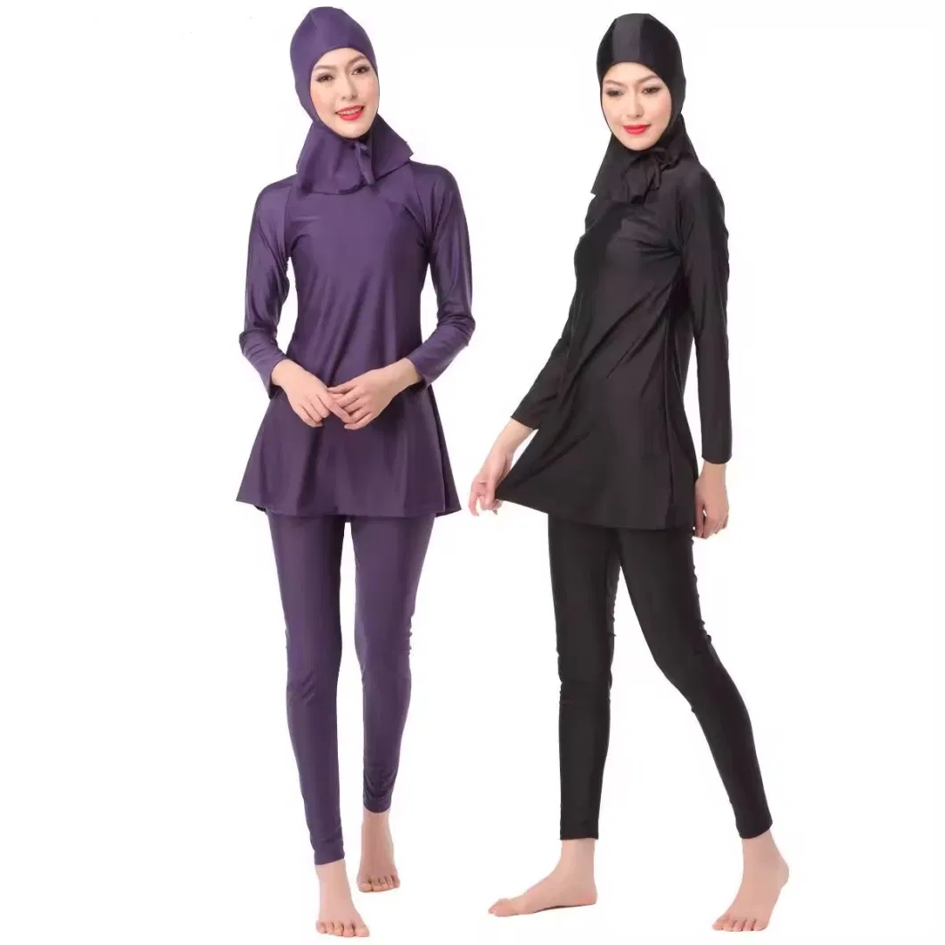 Modest Muslim Swimwear Long Sleeves for Women Girls Full Cover Islamic Hijab Swim Suit Swimwear