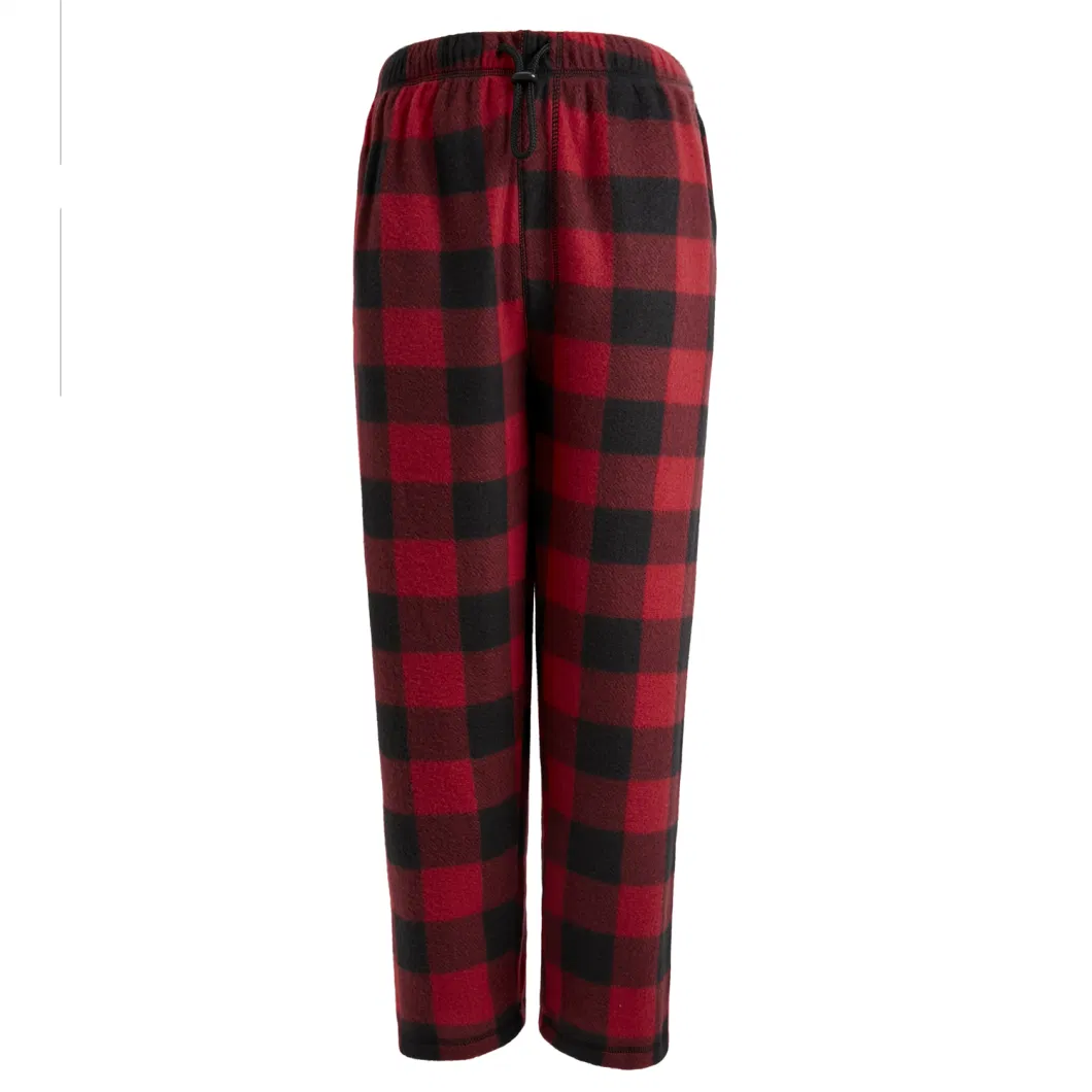 Knitting Plaid Sleepwear Wholesale OEM Custom Pants Mens Pyjama Pants