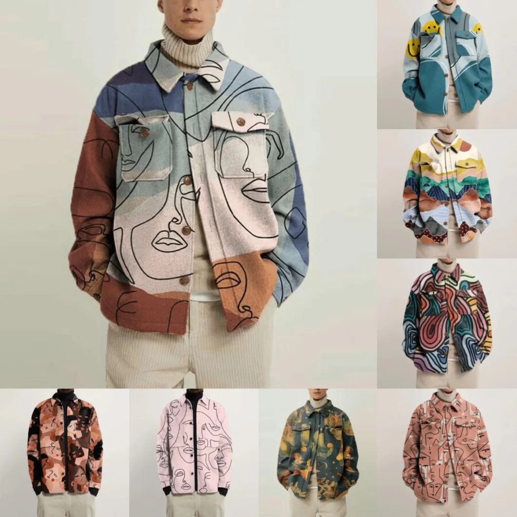 Men&prime;s Hawaiian Style Shirt Oversized Long Sleeve Casual Shirt