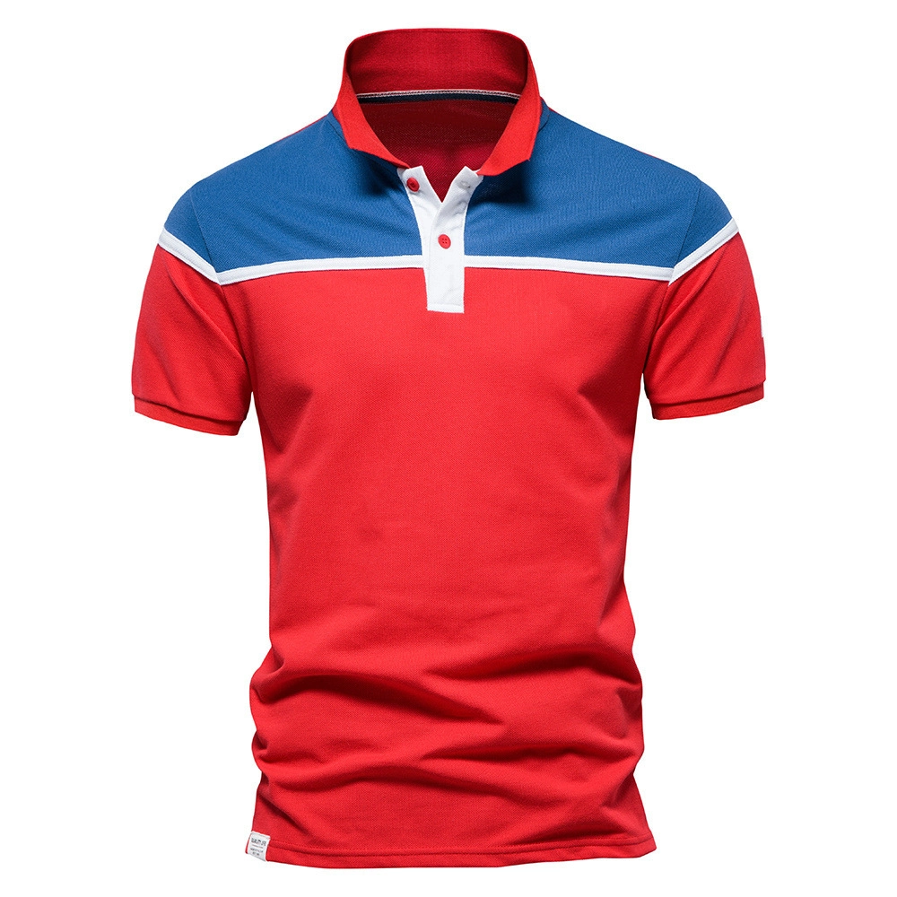 Staff Uniform Polo Shirt Cotton Pique Long Full Sleeve Uniform Polo T Shirt for Men