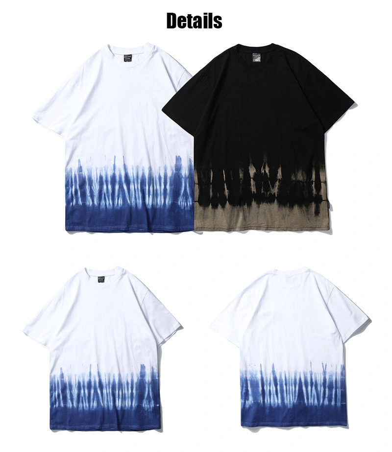 Customized Hot Sale Fashionable Summer New Design Casual Oversize Tie-Dye Men T Shirt