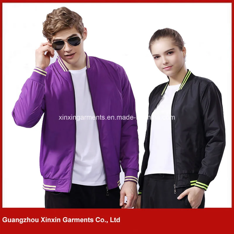 Fashion Custom Clothes Cotton/Polyester Zip Jacket Plain Men&prime; S Cardigan (J338)