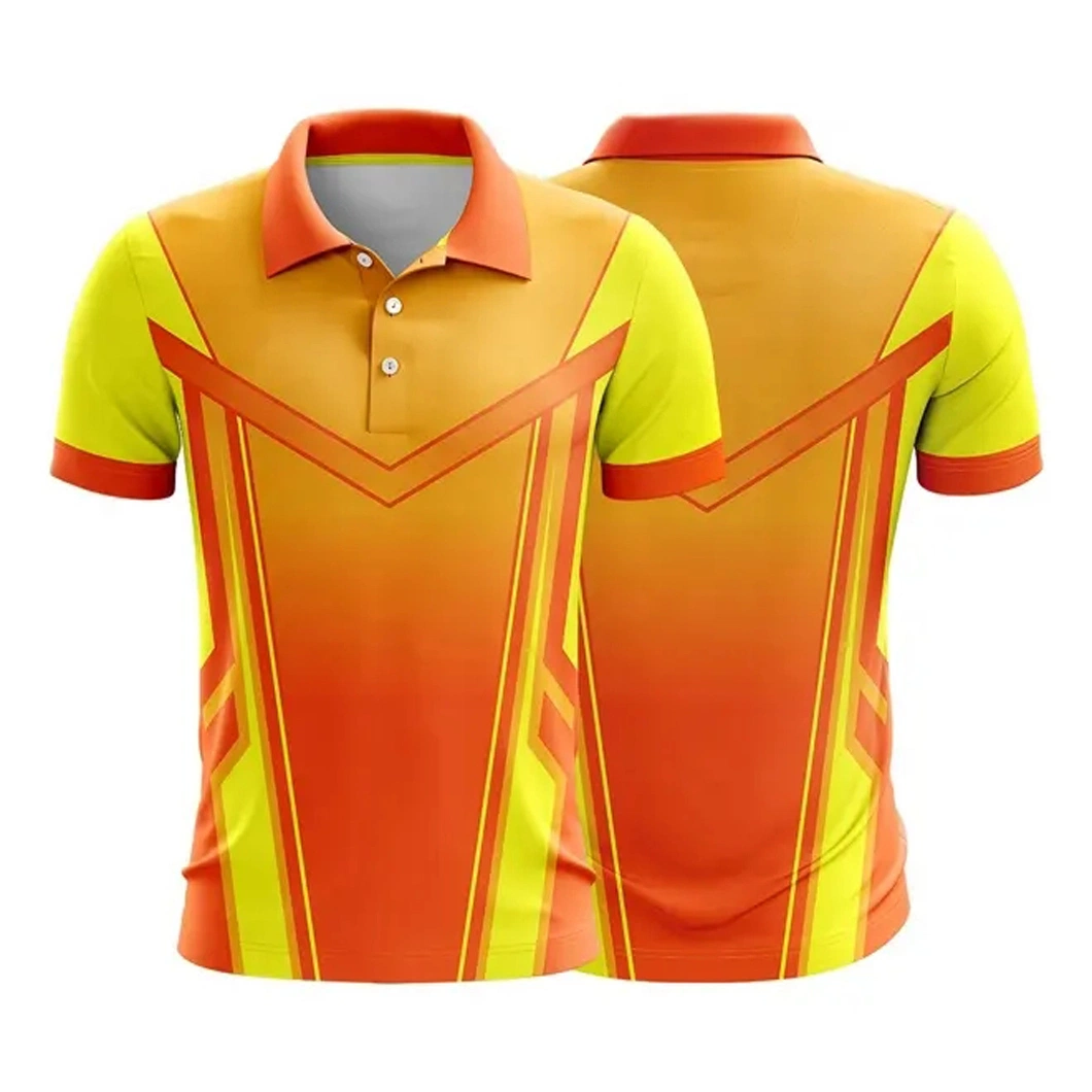 Running Jersey Sublimated Custom T-Shirts 100% Polyester Sublimation Polo Shirt