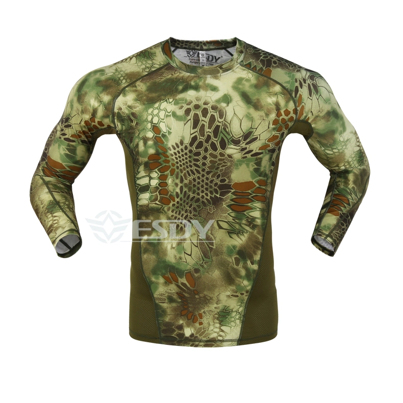 Tactical Quick-Drying Long Sleeve Shirt Combat Military Shirt Camouflage