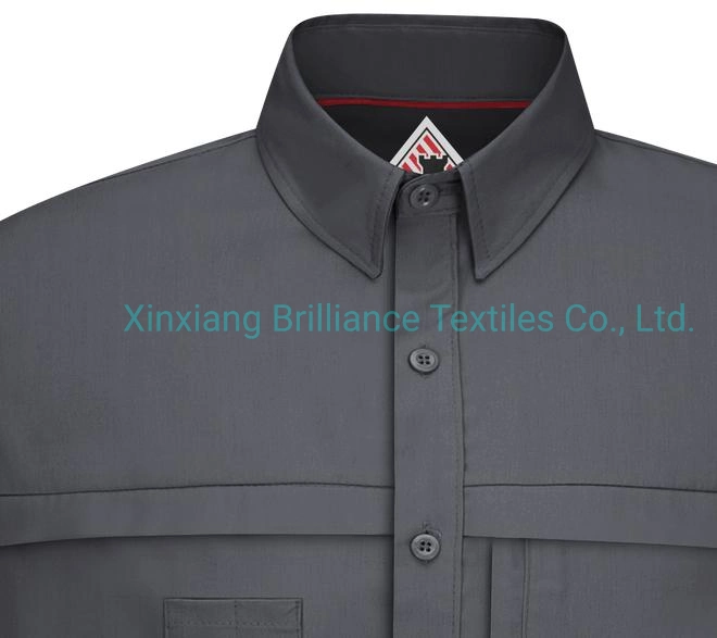 Men Lightweight Cotton Long Sleeve Button up Nomex Work Shirt