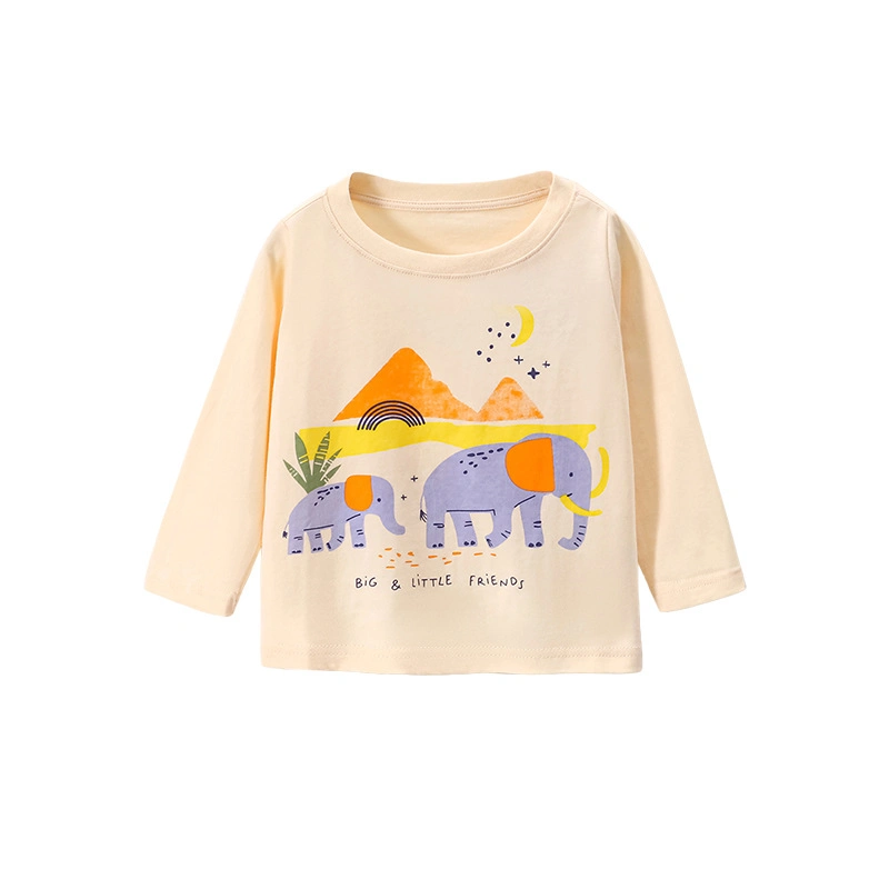 Children Boutique Clothing Toddler Boy Girl Tee Shirt Cartoon Print T-Shirts