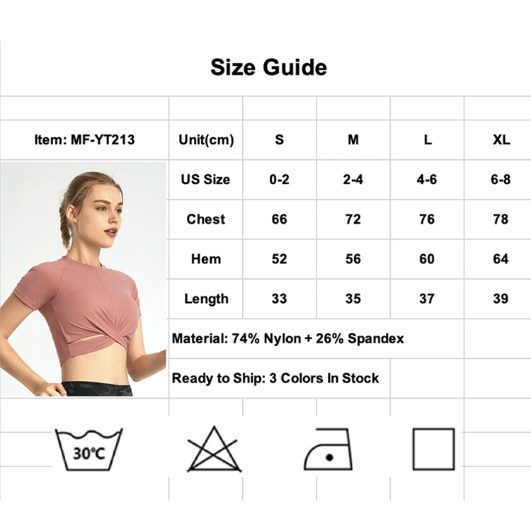 Womens Summer Short Sleeve Stretchy Yoga Crop Top T-Shirt Sexy with Built in Bra, Private Label Premium Workout Top Shirts for Running Tennis Sports Clothes