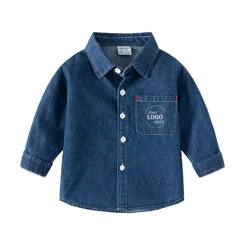 New Autumn Kids Denim Jacket Western Style Patchwork Children Coats Fashion Boy&prime;s Shirts