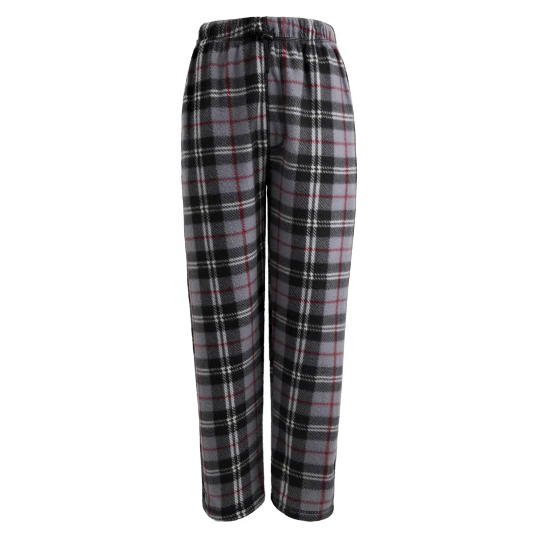 Knitting Plaid Sleepwear Wholesale OEM Custom Pants Mens Pyjama Pants