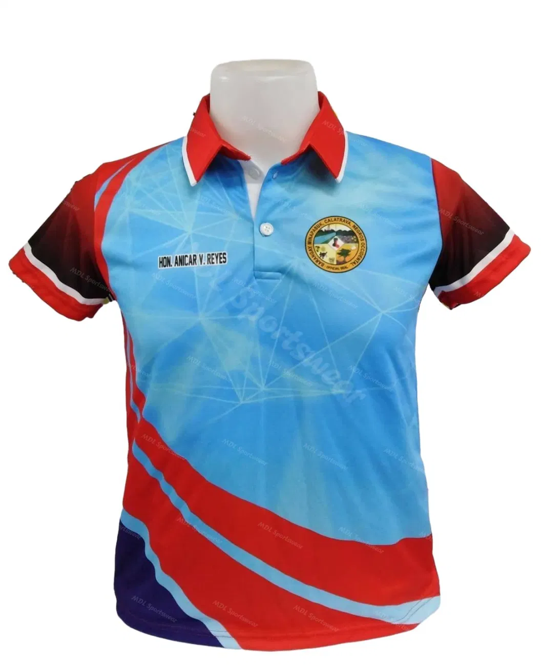 Team Club Custom Logo Men&prime;s Polo Jerseys Polyester Digital Sublimation Sports Polo Shirt