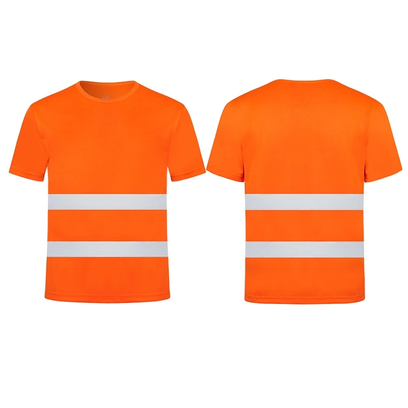 Dry Fit Short Bright Men Workwear Long Sleeve Work T-Shirt Safety Reflective