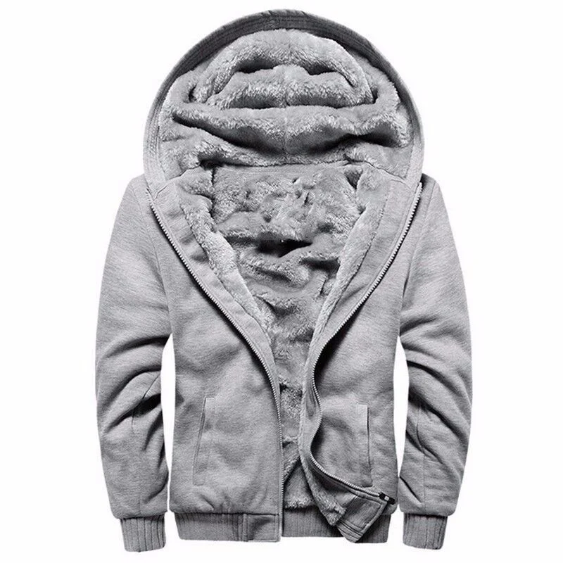 Factory High Quality Zipper Cardigan Hoodie with Velvet Color Matching Leisure Men&prime;s Hooded Fleece Hoodies Pullover Sports