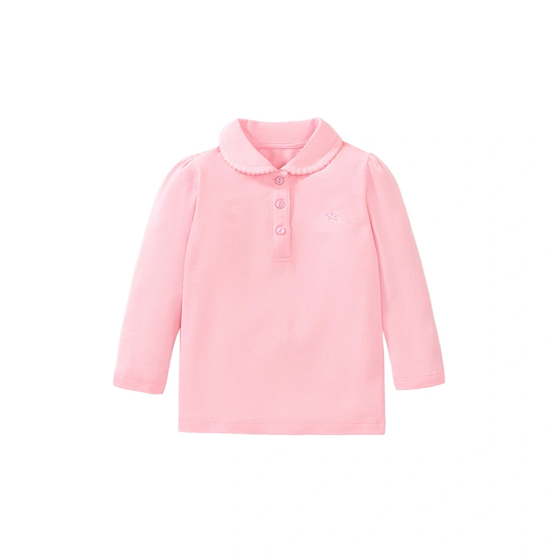 Casual Cotton Long Sleeve Girls Clothing Shirt for Kids