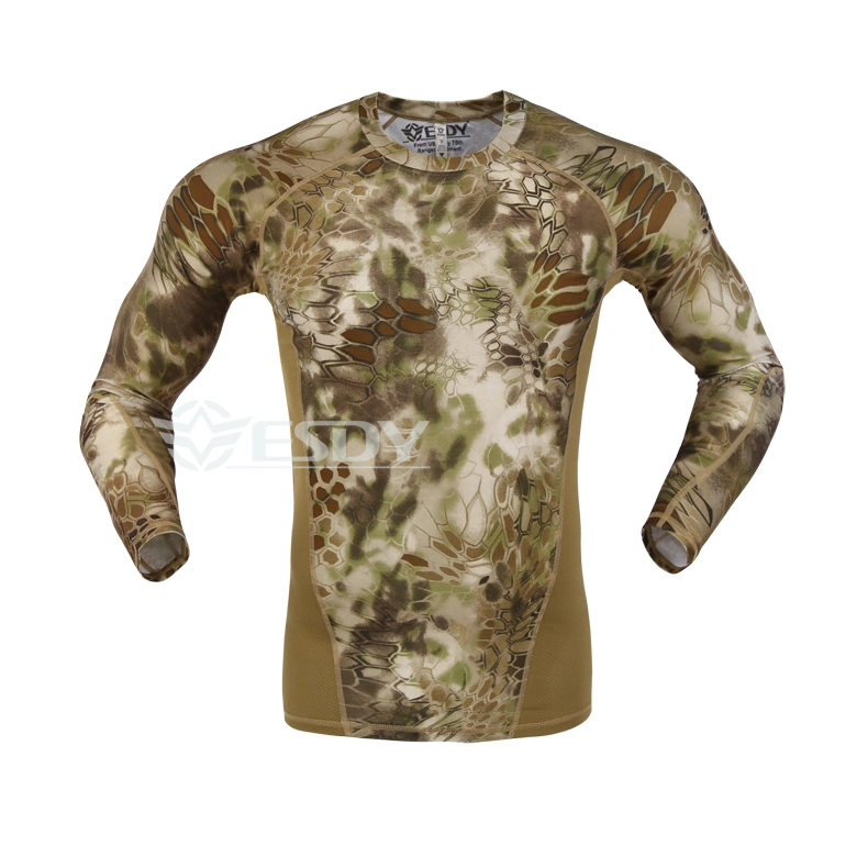 Tactical Quick-Drying Long Sleeve Shirt Combat Military Shirt Camouflage