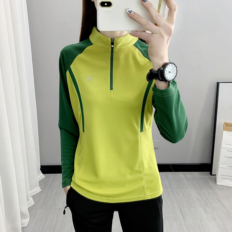 Quick Drying Clothes Women&prime;s Long Sleeve Running Stretch Fitness Loose