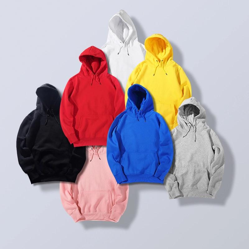 Custom High Quality Soft Cotton Fleece Hoody Puff Print Plain Oversized Heavyweight 340 GSM Hoodies