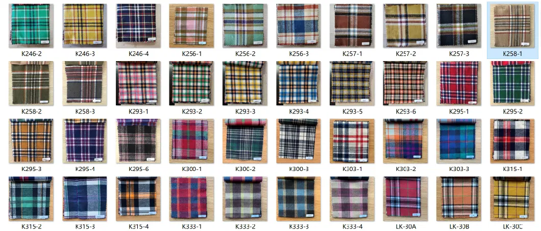 Custom Printing Logo Designer Long Sleeve Plaid Shirt Oversized Cotton Men Flannel Shirts