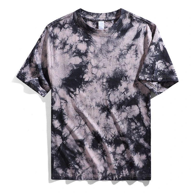 Custom 100% Cotton Tie-Dye T-Shirts Mens Comfortable Colorful Unisex T-Shirts Wholesale