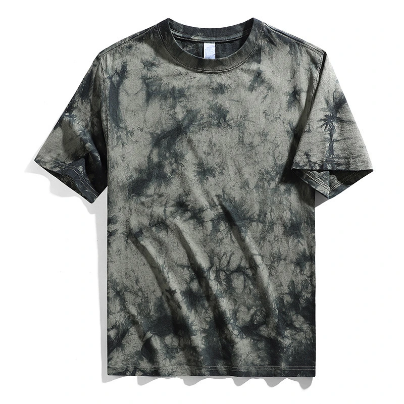 Custom 100% Cotton Tie-Dye T-Shirts Mens Comfortable Colorful Unisex T-Shirts Wholesale