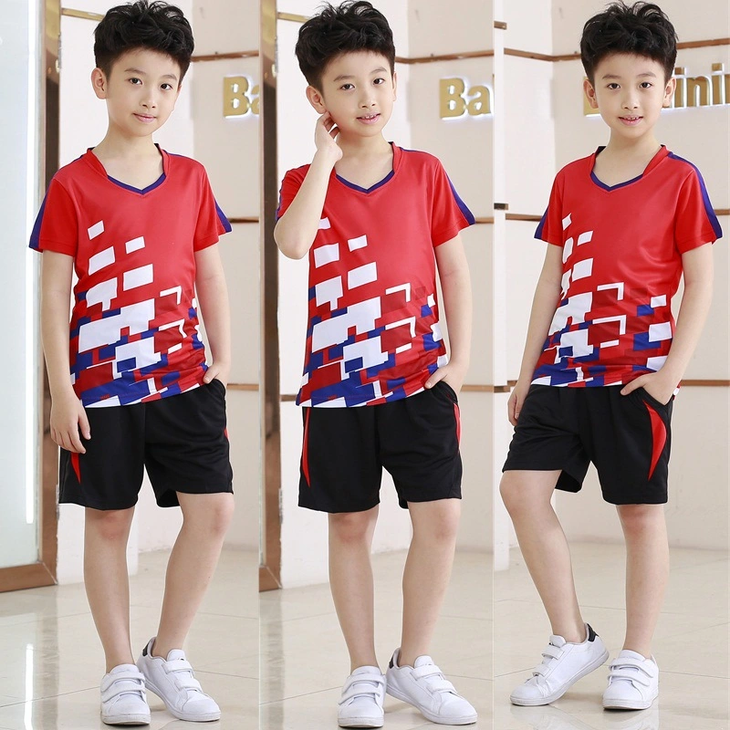 Children Running Gym Sports Kit Clothing Fast Dry T Shirt and Short