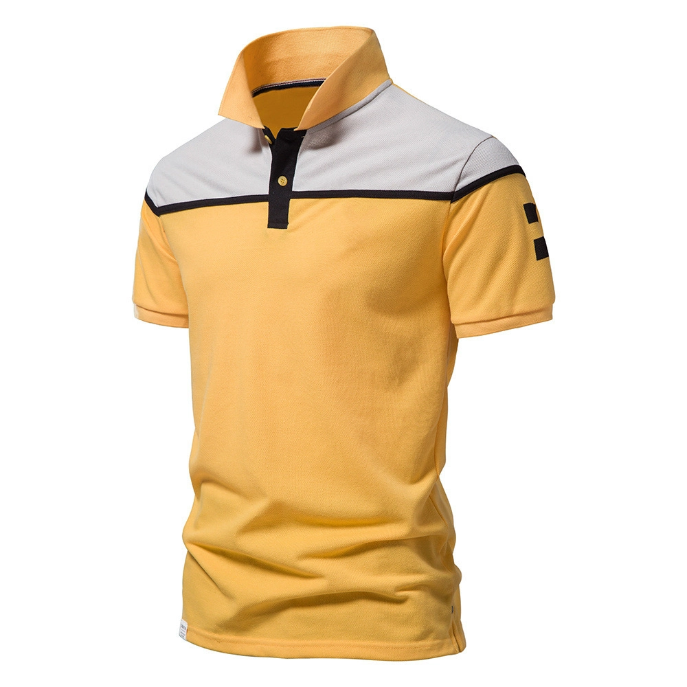 Staff Uniform Polo Shirt Cotton Pique Long Full Sleeve Uniform Polo T Shirt for Men