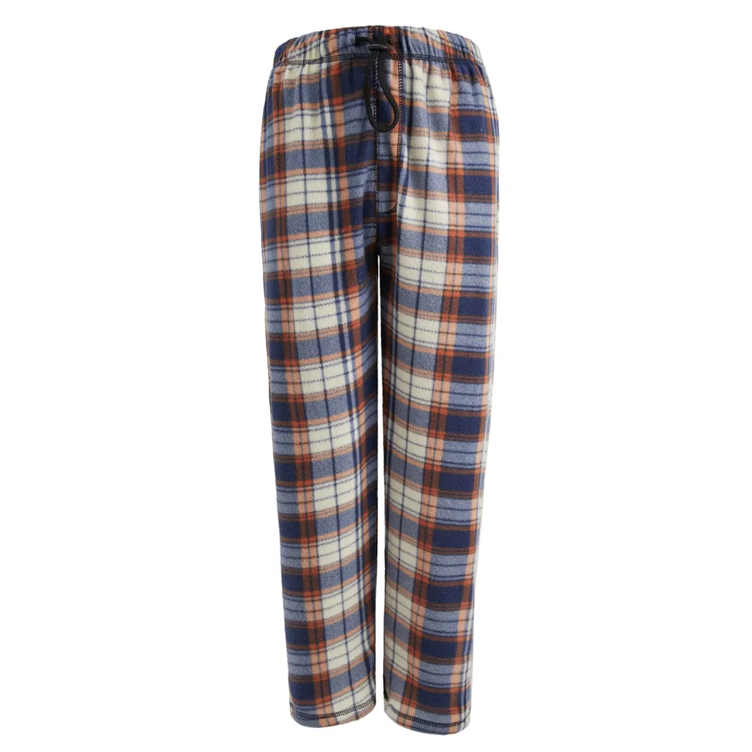 Knitting Plaid Sleepwear Wholesale OEM Custom Pants Mens Pyjama Pants