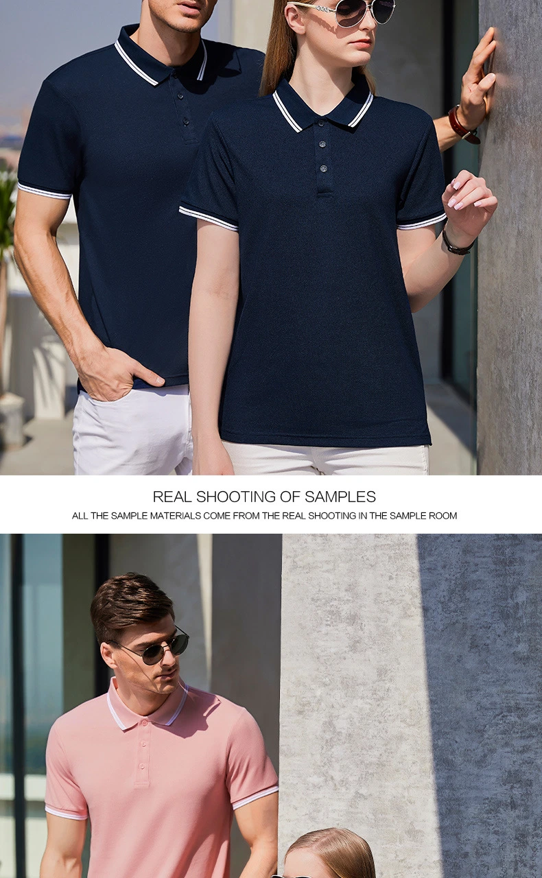 Men Polo T-Shirt Short Sleeve Polo Shirt High Quality Cotton Pique Embroidery or Printing Sports Wear Golf Polo Shirt