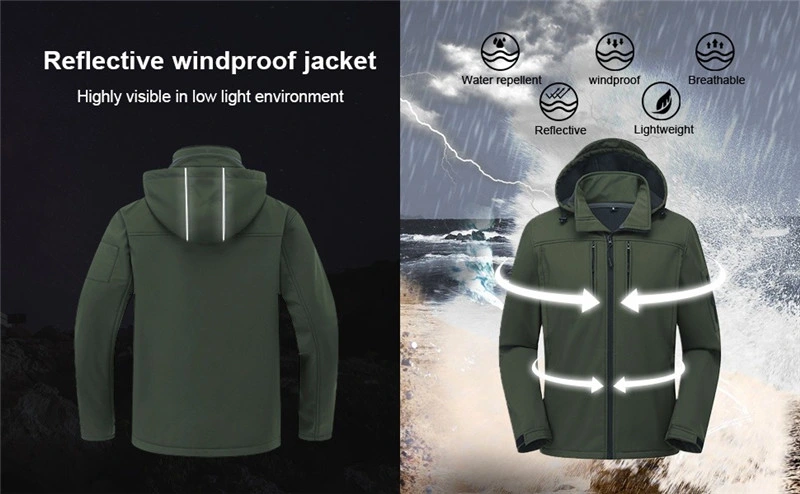 OEM High Quality 3 in 1 Custom Color Custom Waterproof Warm Coat Windproof Zip Garment Dyed Windbreaker Jacket