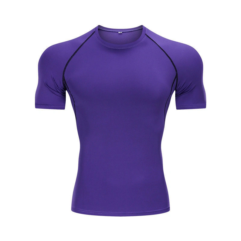 Short-Sleeve Quick-Drying Running Training Men Breathable Elastic Gym Wear Sports Wear T-Shirt