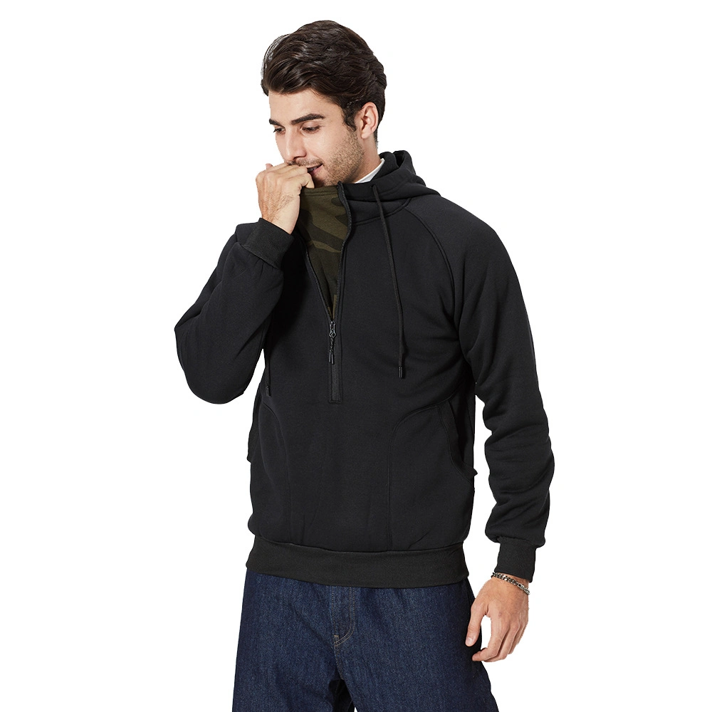 Sweats Multicolor Hooded Sweater Zipper Fleece Cotton Basic Plain Shirts Sportswear Hoody