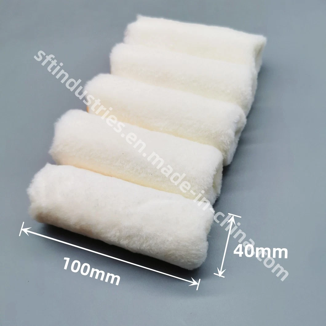 100mm White Color Wool Roller Mini Roller Sleeves for Epoxy Painting