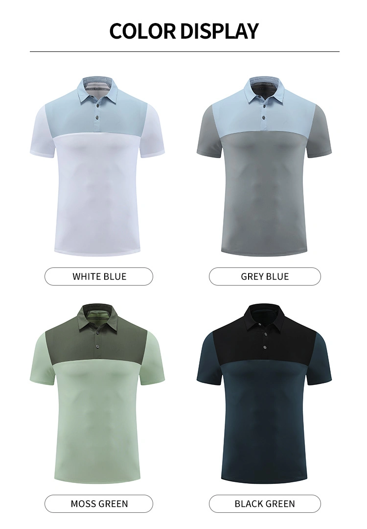 Wholesale High Quality Plain Casual T-Shirts Embroidered Polo Tshirt Golf Clothing Custom Logo Simple Polo Shirt for Men