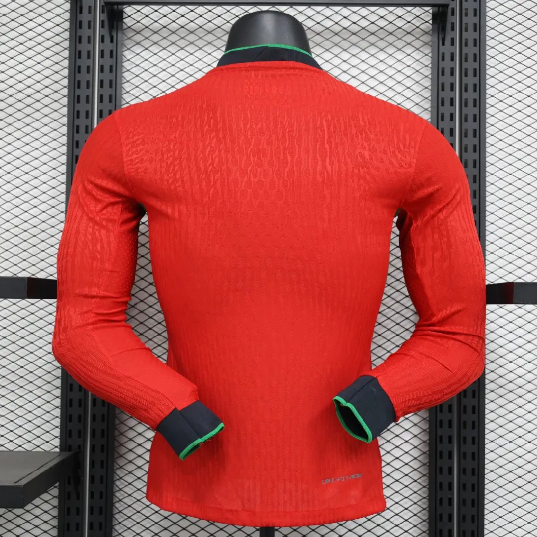 Wholesale Custom Quality Football Clothing 24-25 New Portugal Home Jersey Long Sleeve T-Shirt