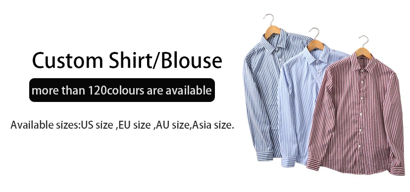 White Blue Shirts Wholesale Custom 100% Cotton Long Sleeve Men Dress Oxford Shirt