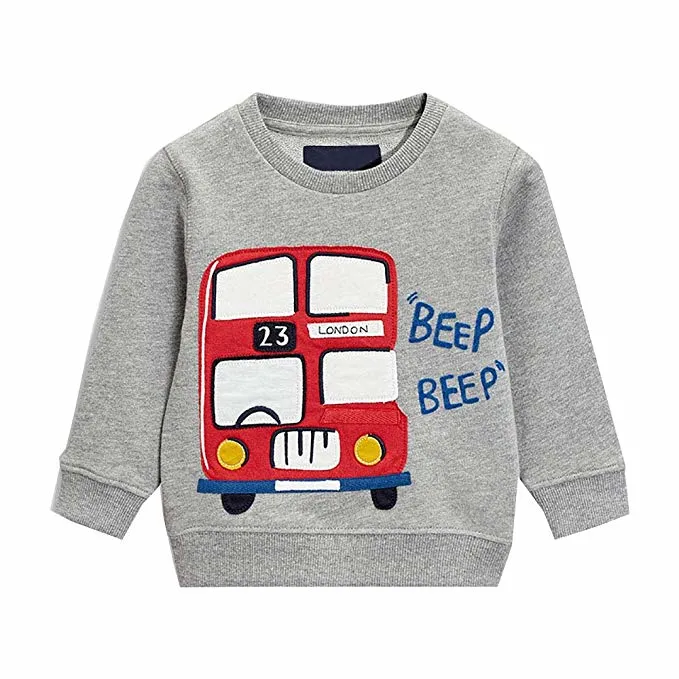 Kids Baby Clothes Cute Cartoon Sweatshirt Long Sleeve Shirt