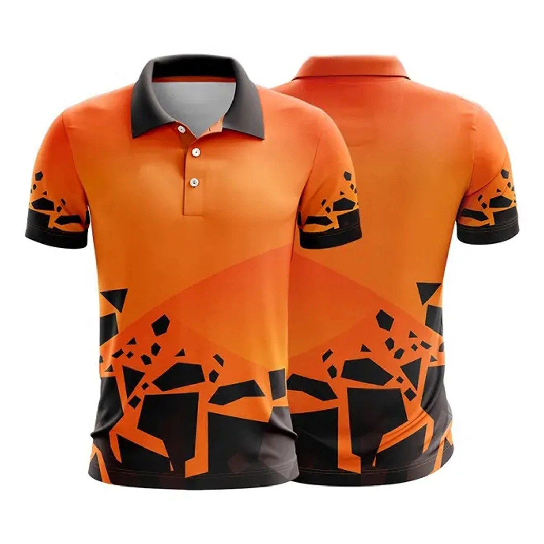 Running Jersey Sublimated Custom T-Shirts 100% Polyester Sublimation Polo Shirt