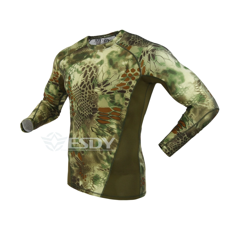 Tactical Quick-Drying Long Sleeve Shirt Combat Military Shirt Camouflage