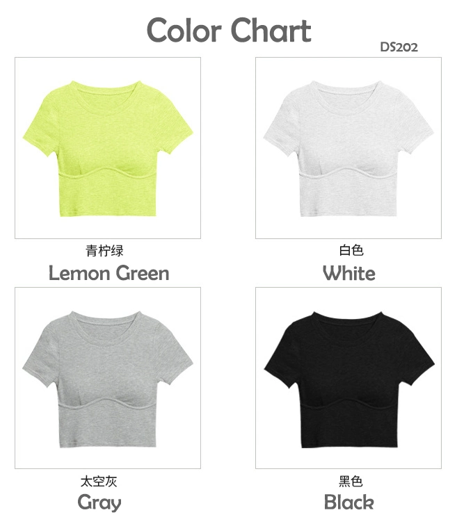 Wholesale Long Sleeve Yoga Top Women Clothing Fitted White Plain Sexy Round Neck T-Shirts for Women