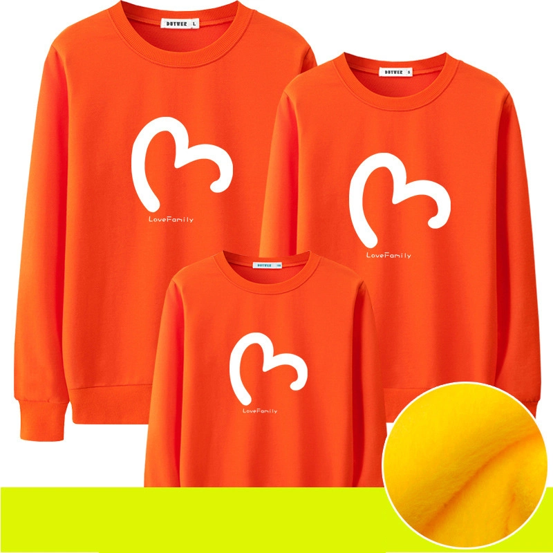 Family Matching Outfits Clothes Long Sleeve Pullover Sweatshirt Tops Shirt for Holiday Love Men Boy Girl