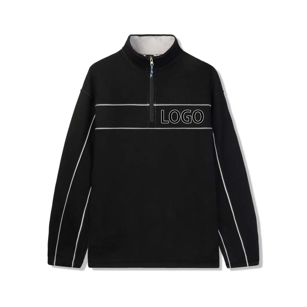 Pipe 1/4 Zip Pullover Sweatshirt Custom Heavy Weight 10oz (330 GSM) Fleece 1/4 Zip Pullover with Embroidery Logo