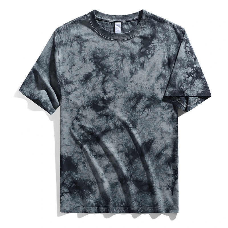 Custom 100% Cotton Tie-Dye T-Shirts Mens Comfortable Colorful Unisex T-Shirts Wholesale