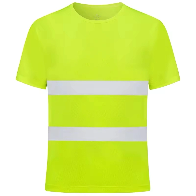 Dry Fit Short Bright Men Workwear Long Sleeve Work T-Shirt Safety Reflective